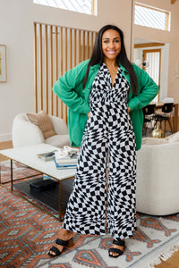 Emerald Osborn Wide Leg Patterned Jumpsuit