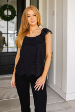 Load image into Gallery viewer, ANDREE BY UNIT Parisian Stroll Lace Blouse in Black