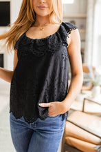 Load image into Gallery viewer, ANDREE BY UNIT Parisian Stroll Lace Blouse in Black