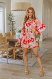 ANDREE BY UNIT Rare Beauty Floral Romper