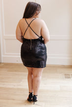 Load image into Gallery viewer, 143 STORY Shining in Sequins Dress in Black