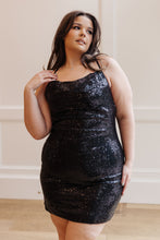 Load image into Gallery viewer, 143 STORY Shining in Sequins Dress in Black