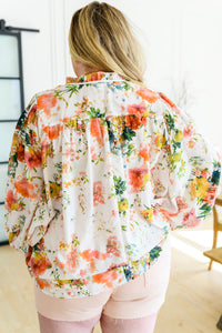 ENTRO Spring Haiku Floral Blouse