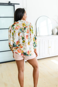 ENTRO Spring Haiku Floral Blouse