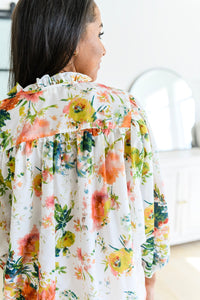 ENTRO Spring Haiku Floral Blouse