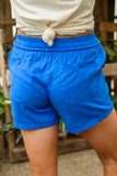 CY FASHION Start the Day Shorts in Blue