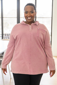 SEW IN LOVE Sweet Crush Collar Pullover in Mauve