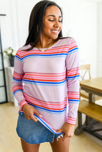 Load image into Gallery viewer, One Eleven North Sweet Like Candy Striped Long Sleeve