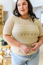 Load image into Gallery viewer, One Eleven North Thea Crocheted Knit Top