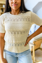 Load image into Gallery viewer, One Eleven North Thea Crocheted Knit Top