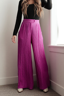 DAVI & DANI Totally Crazy Still Wide Leg Pants