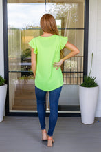 Load image into Gallery viewer, JODIFL Under Neon Lights Ruffle Sleeve Top