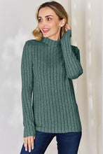 Load image into Gallery viewer, Basic Bae Full Size Ribbed Mock Neck Long Sleeve T-Shirt