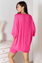 Load image into Gallery viewer, Basic Bae Full Size Soft Rayon Three-Quarter Sleeve Top and Shorts Set