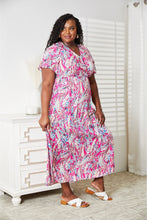 Load image into Gallery viewer, Double Take Multicolored V-Neck Maxi Dress