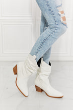 Load image into Gallery viewer, MMShoes Better in Texas Scrunch Cowboy Boots in White