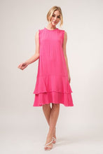 Load image into Gallery viewer, And The Why Washed Fringe Detail Tiered Dress