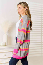 Load image into Gallery viewer, Woven Right Ribbed Long Sleeve Cardigan